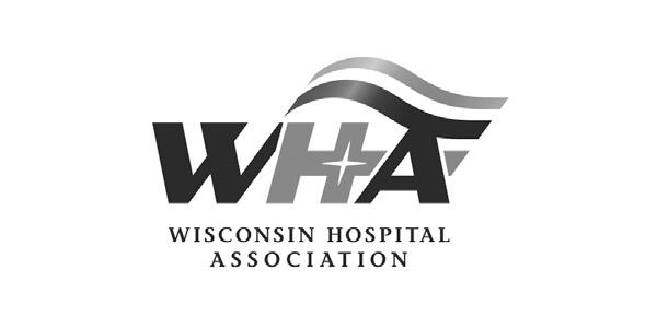 Wisconsin hospital association - B&W logo