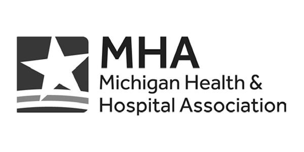 Michigan Health and Hospital Association - B&W logo
