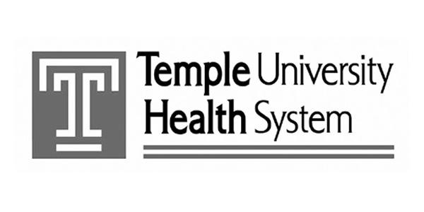 Temple University Health System - B&W logo